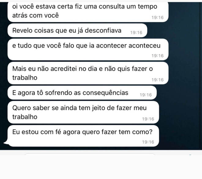 Depoimento WhatsApp — Pai Fábio de Ogum