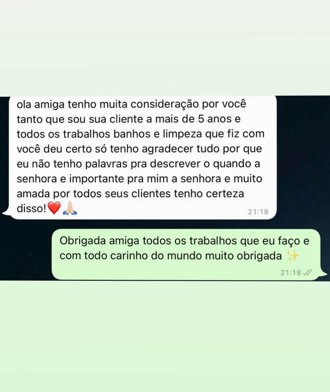 Depoimento WhatsApp — Pai Fábio de Ogum