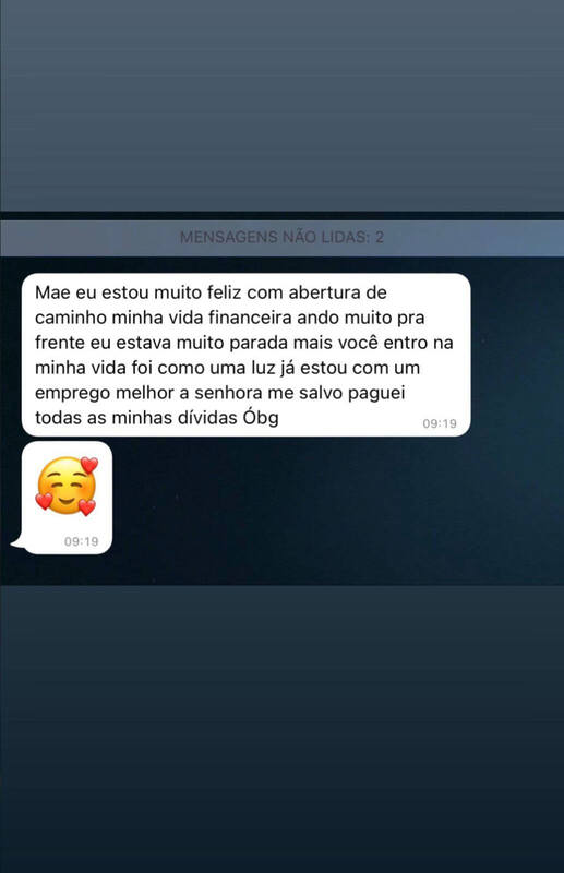 Depoimento WhatsApp — Pai Fábio de Ogum